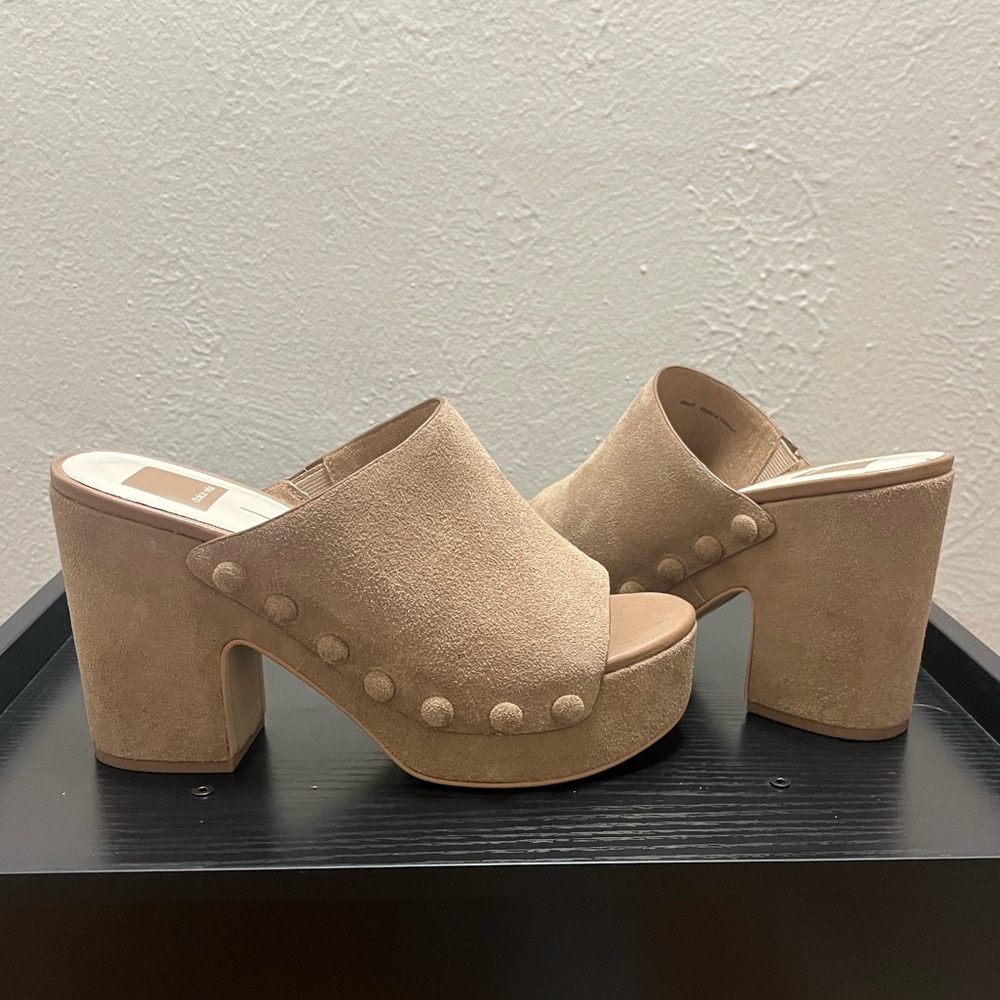 DOLCE VITA Emol Heel - Light Tan/Mushroom Suede - Picture 7 of 7